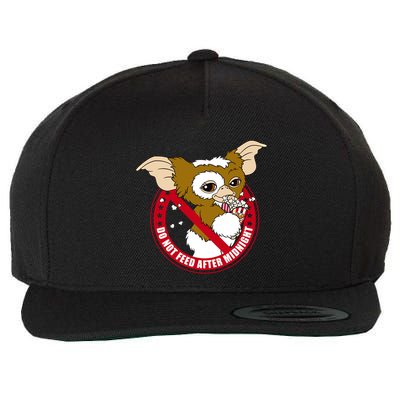 Do Not Feed After Midnight Funny Wool Snapback Cap