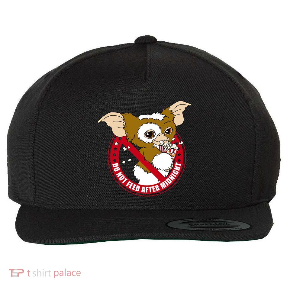 Do Not Feed After Midnight Funny Wool Snapback Cap