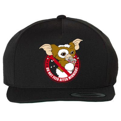 Do Not Feed After Midnight Funny Wool Snapback Cap