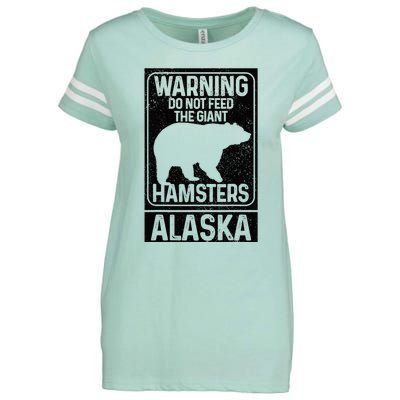 Do Not Feed The Giant Hamsters Grizzly Bear Funny Alaska Enza Ladies Jersey Football T-Shirt