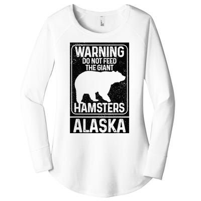 Do Not Feed The Giant Hamsters Grizzly Bear Funny Alaska Women's Perfect Tri Tunic Long Sleeve Shirt