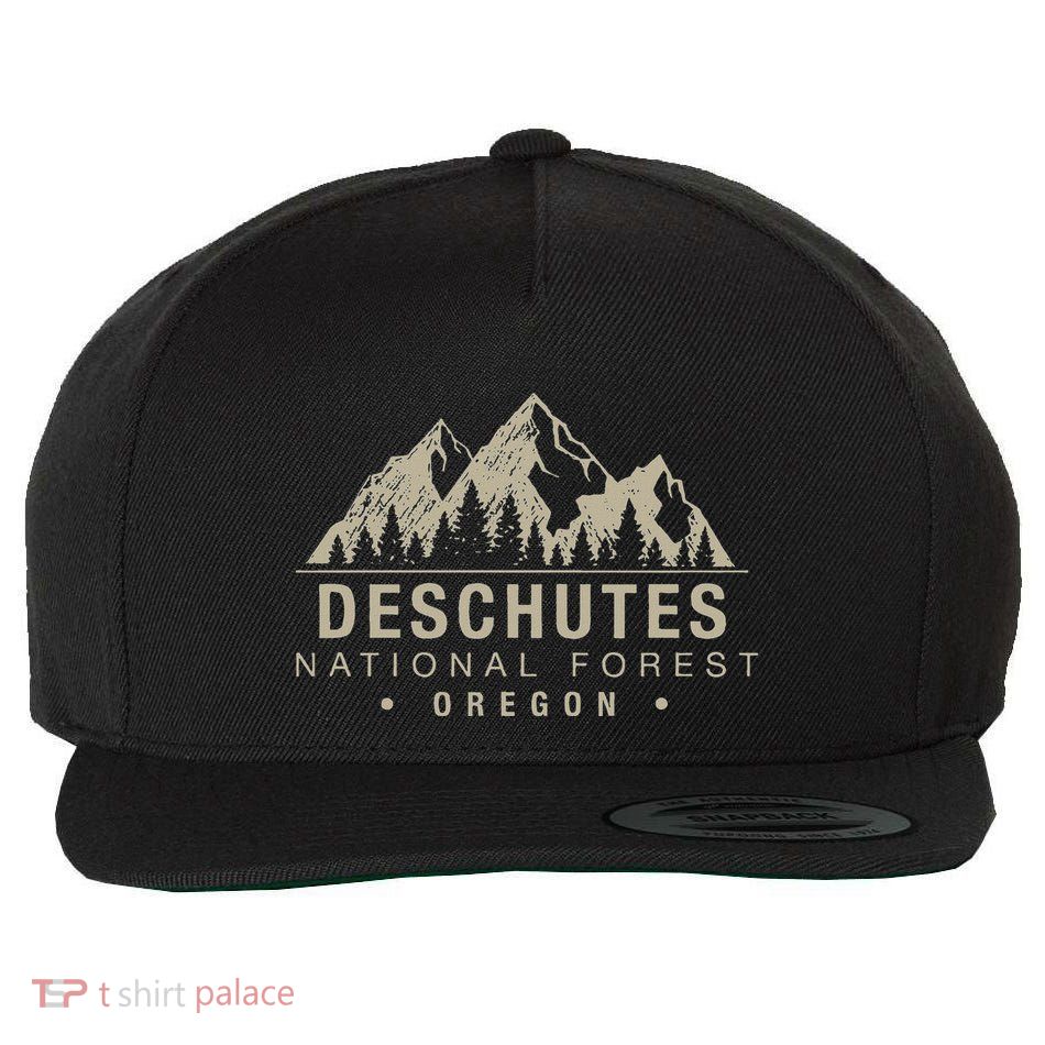 Deschutes National Forest Oregon Wool Snapback Cap