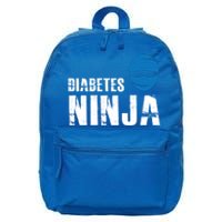 Diabetes Ninja Funny Gift Support Awareness Fighter Gift 16 in Basic Backpack