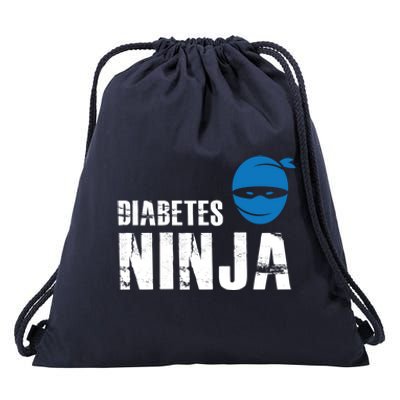 Diabetes Ninja Funny Gift Support Awareness Fighter Gift Drawstring Bag