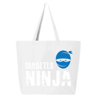 Diabetes Ninja Funny Gift Support Awareness Fighter Gift 25L Jumbo Tote