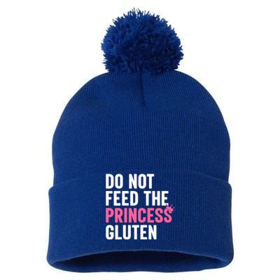 Do Not Feed The Princess Gluten Funny Pom Pom 12in Knit Beanie