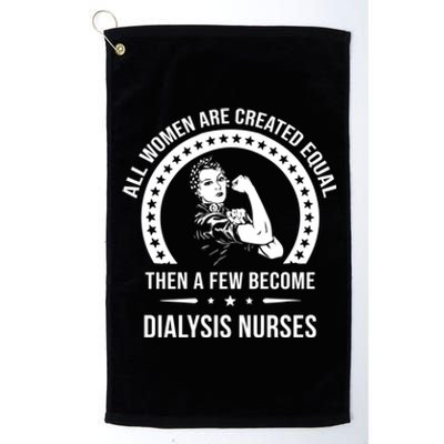 Dialysis Nurse Funny Gift Dialysis Nurse Gift Platinum Collection Golf Towel