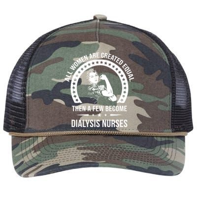 Dialysis Nurse Funny Gift Dialysis Nurse Gift Retro Rope Trucker Hat Cap