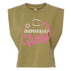 Dermatology Nurse Funny Dermatology Nursing Departt Nurse Gift Garment-Dyed Women's Muscle Tee