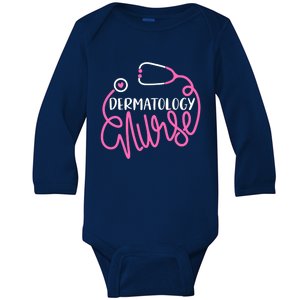 Dermatology Nurse Funny Dermatology Nursing Departt Nurse Gift Baby Long Sleeve Bodysuit