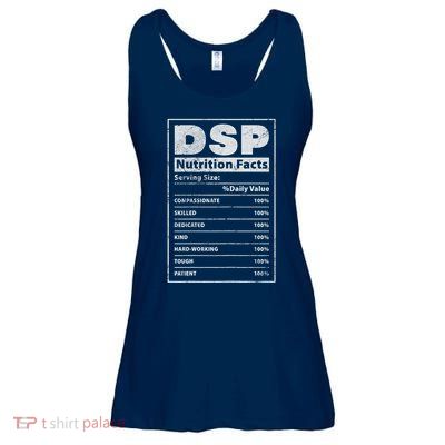 Dsp Nutrition Facts Direct Support Staff Dsp Nurse Grunge Ladies Essential Flowy Tank