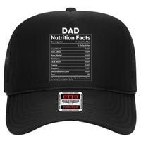 Dad Nutrition Facts High Crown Mesh Back Trucker Hat