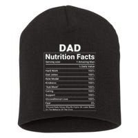 Dad Nutrition Facts Short Acrylic Beanie