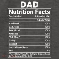 Dad Nutrition Facts Vector Backpack