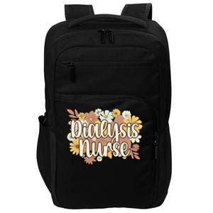 Dialysis Nurse Flowers Dialysis Nursing Great Gift Impact Tech Backpack