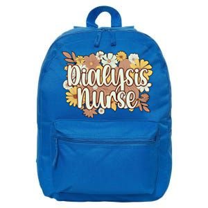 Dialysis Nurse Flowers Dialysis Nursing Great Gift 16 in Basic Backpack