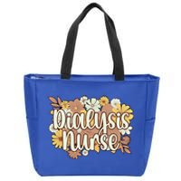 Dialysis Nurse Flowers Dialysis Nursing Great Gift Zip Tote Bag