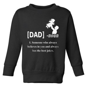 Dad Noun Funny Definition Gift For Dad Fathers Day Toddler Sweatshirt