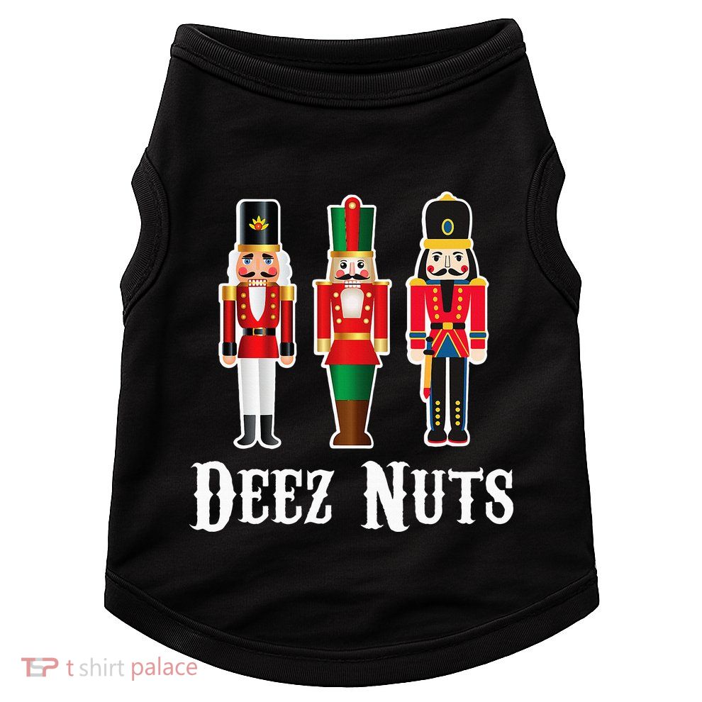 Deez Nuts Funny Christmas Nutcracker Doggie Tank