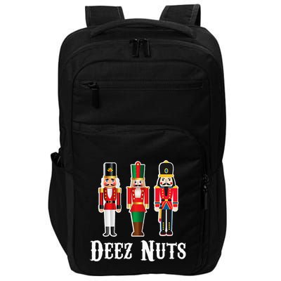 Deez Nuts Funny Christmas Nutcracker Impact Tech Backpack