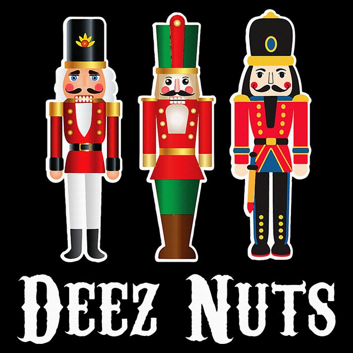 Deez Nuts Funny Christmas Nutcracker Toddler Long Sleeve Shirt