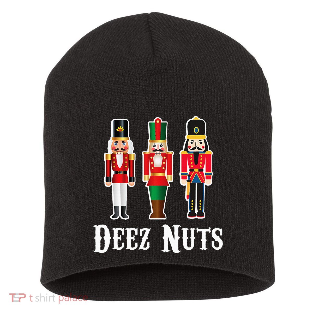 Deez Nuts Funny Christmas Nutcracker Short Acrylic Beanie
