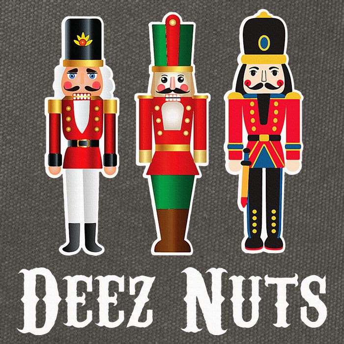 Deez Nuts Funny Christmas Nutcracker Cotton Canvas Backpack