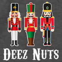Deez Nuts Funny Christmas Nutcracker Vector Backpack