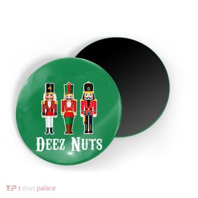 Deez Nuts Funny Christmas Nutcracker Magnet