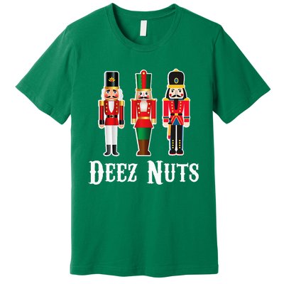 Deez Nuts Funny Christmas Nutcracker Premium T-Shirt