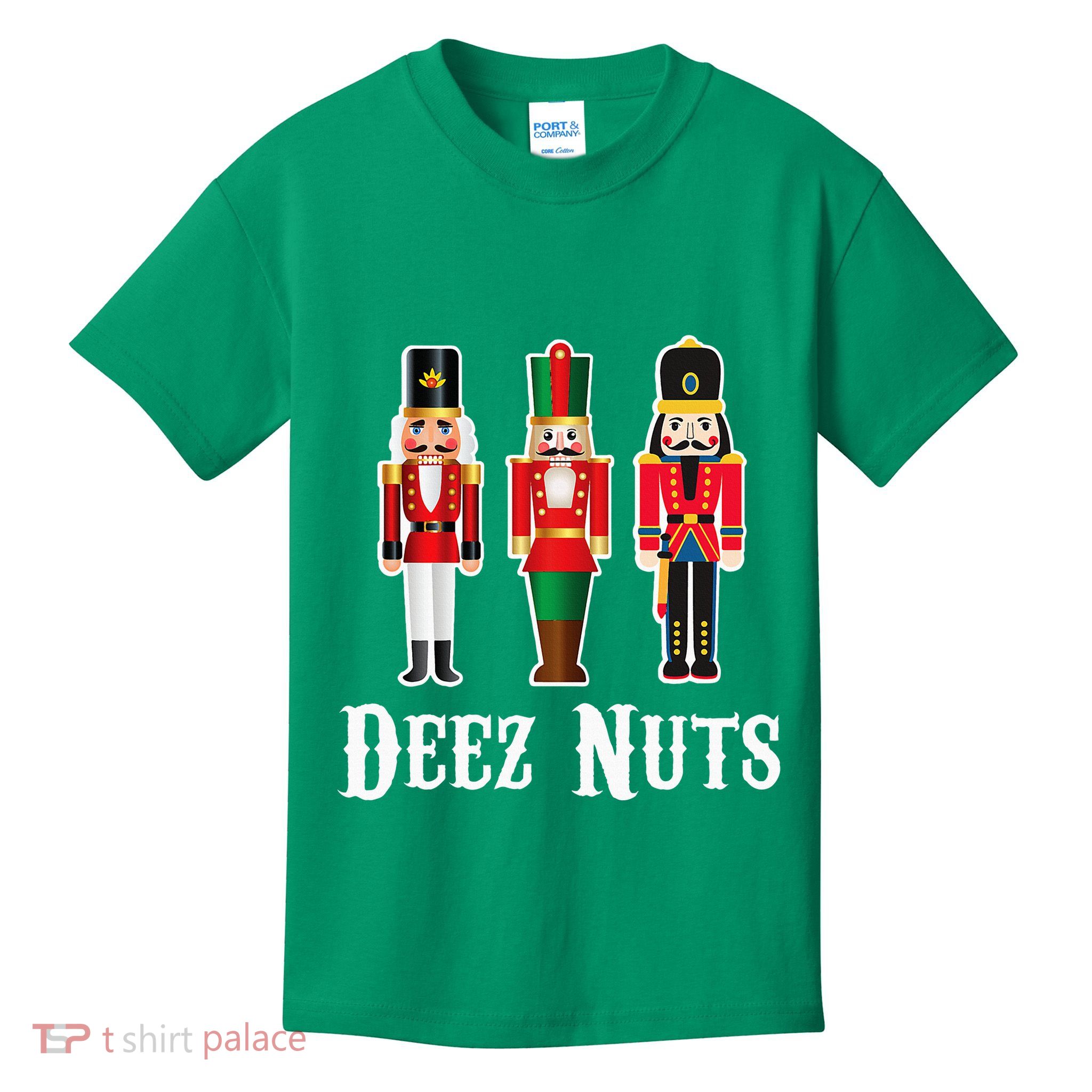 Deez Nuts Funny Christmas Nutcracker Kids T-Shirt