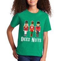 Deez Nuts Funny Christmas Nutcracker Kids T-Shirt