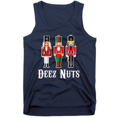 Deez Nuts Funny Christmas Nutcracker Tank Top