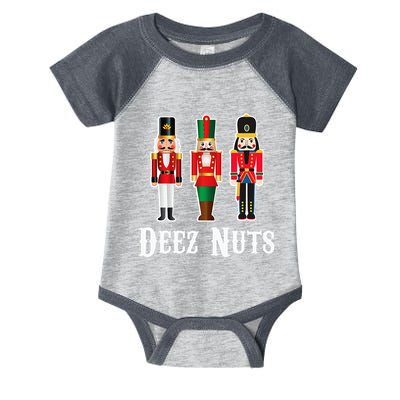 Deez Nuts Funny Christmas Nutcracker Infant Baby Jersey Bodysuit