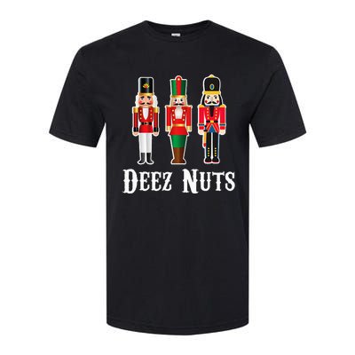 Deez Nuts Funny Christmas Nutcracker Softstyle CVC T-Shirt