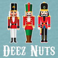 Deez Nuts Funny Christmas Nutcracker Sueded Cloud Jersey T-Shirt