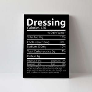 Dressing Nutritional Facts Family Matching Canvas