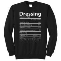 Dressing Nutritional Facts Family Matching Tall Sweatshirt