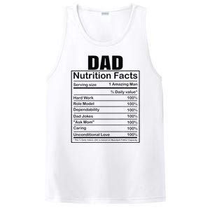 Dad Nutrition Facts Funny Humorous Dad Quote For Fathers Day PosiCharge Competitor Tank