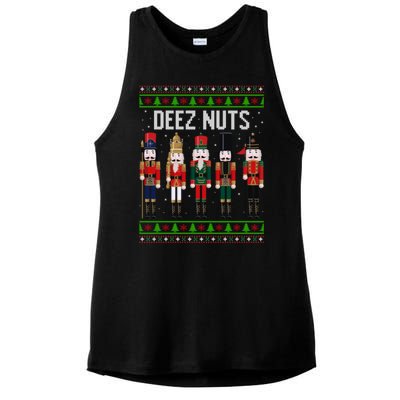 Deez Nut Funny Christmas Gift Ladies PosiCharge Tri-Blend Wicking Tank