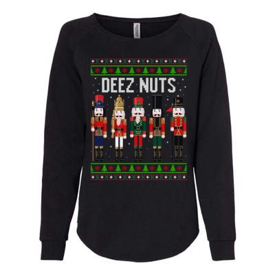 Deez Nut Funny Christmas Gift Womens California Wash Sweatshirt