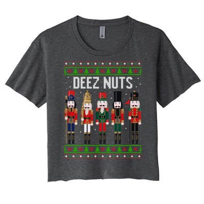 Deez Nut Funny Christmas Gift Women's Crop Top Tee