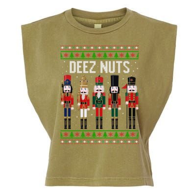 Deez Nut Funny Christmas Gift Garment-Dyed Women's Muscle Tee