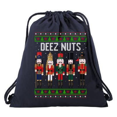 Deez Nut Funny Christmas Gift Drawstring Bag