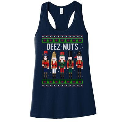 Deez Nut Funny Christmas Gift Women's Racerback Tank