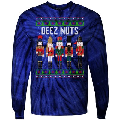 Deez Nut Funny Christmas Gift Tie-Dye Long Sleeve Shirt