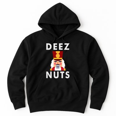 Deez Nuts Funny Christmas Nutcracker Hoodie