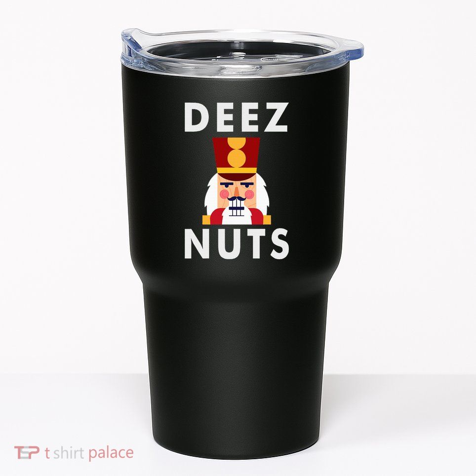 Deez Nuts Funny Christmas Nutcracker Tumbler