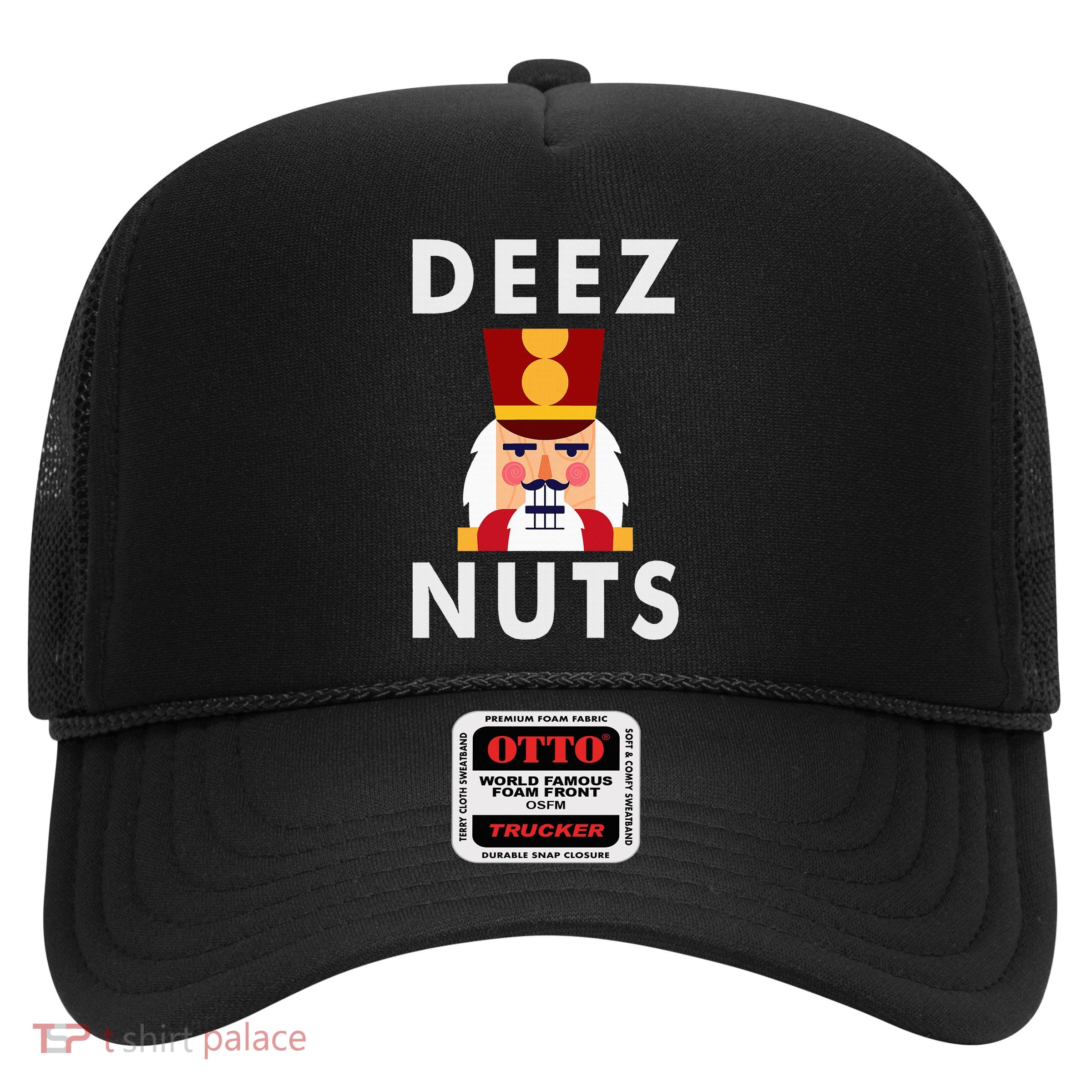 Deez Nuts Funny Christmas Nutcracker Trucker Hat
