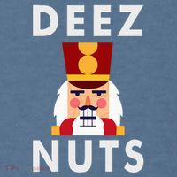 Deez Nuts Funny Christmas Nutcracker Garment-Dyed Sweatshirt